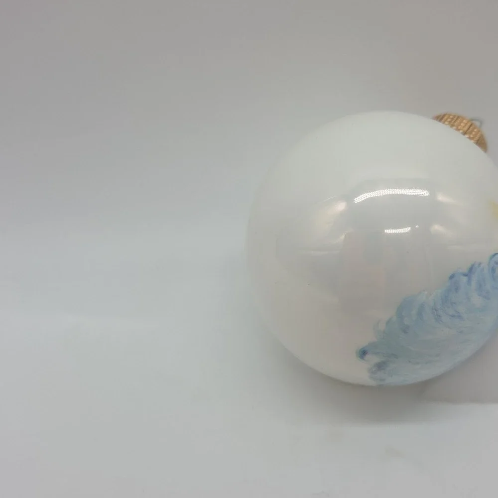 Lot 4 Vintage Sparkling Creations Christmas Ornaments Santa Claus USA Made *READ